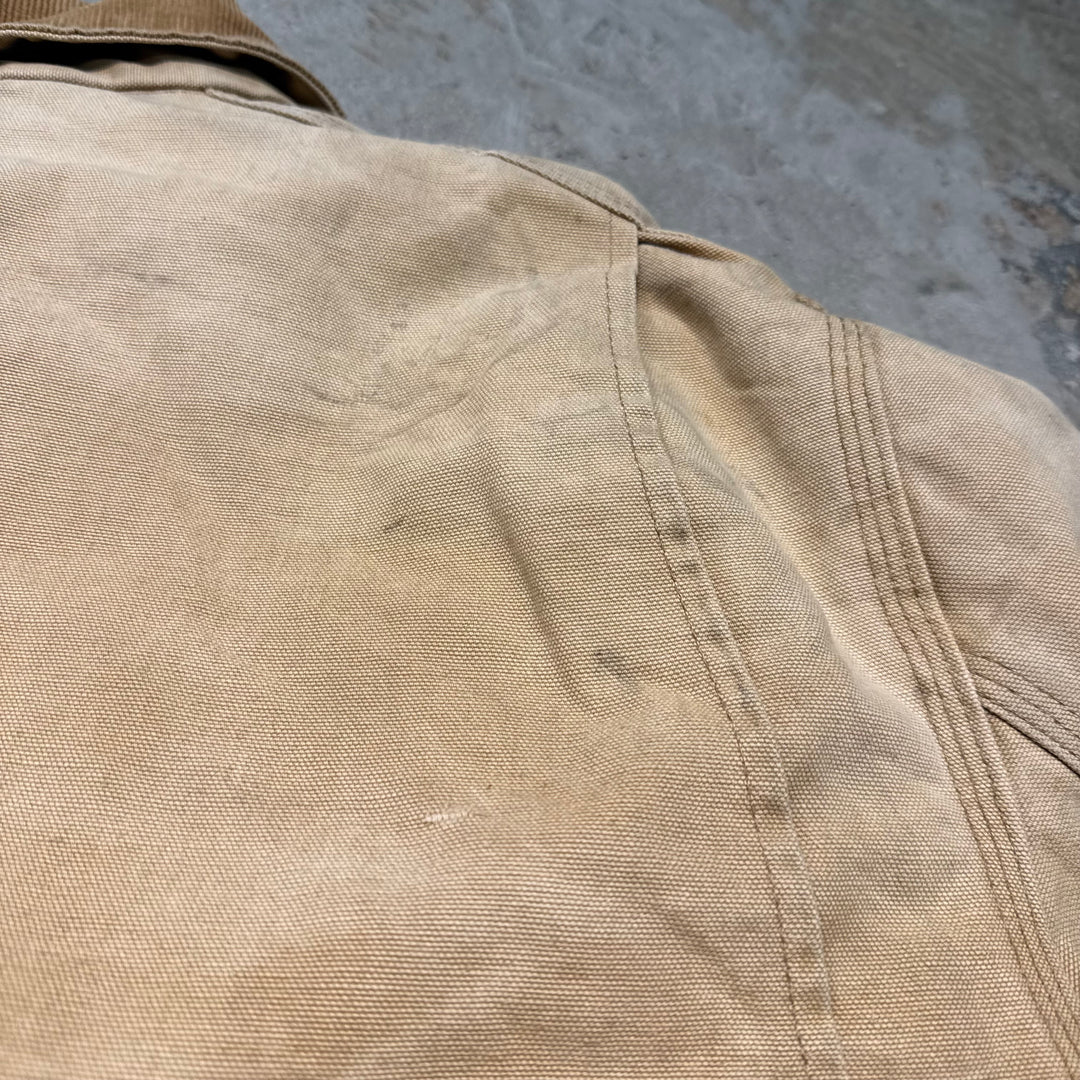 古着 90's carhartt/ カーハート/ トラディショナルコート/ 裏地キルティング/ 襟コーデュロイ/ サイズ3XL