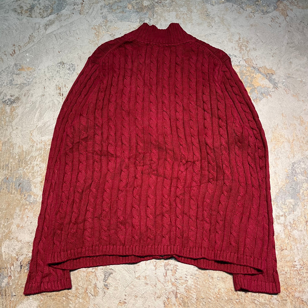 #3366 L.L.Bean/エルエルビーン/zip up knit/ジップアップニット/サイズ2X