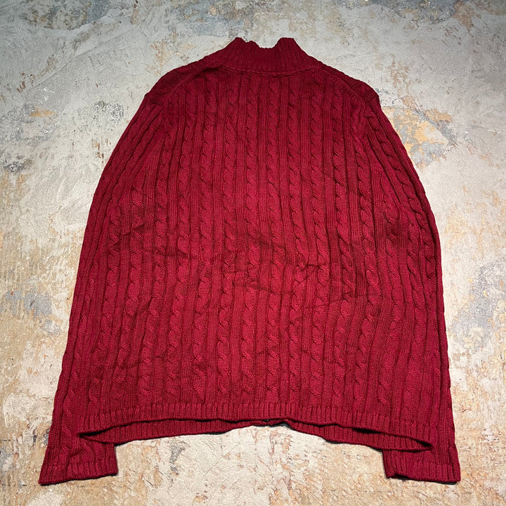 #3366 L.L.Bean/エルエルビーン/zip up knit/ジップアップニット/サイズ2X