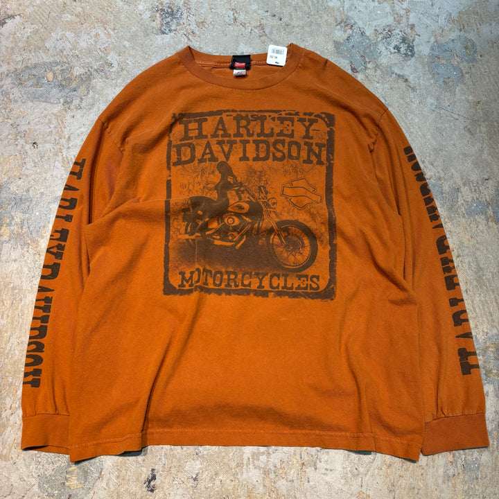 古着 Harley-Davidson/ハーレーダビッドソン/ プリントロングスリーブTシャツ/ サイズXL