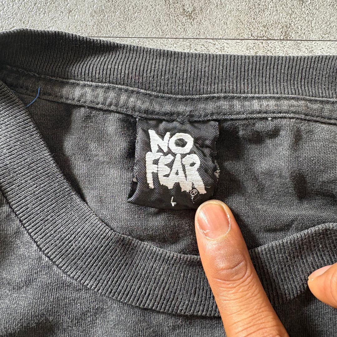 古着 00s No Fear ノーフィア Real faded Tシャツ サイズL