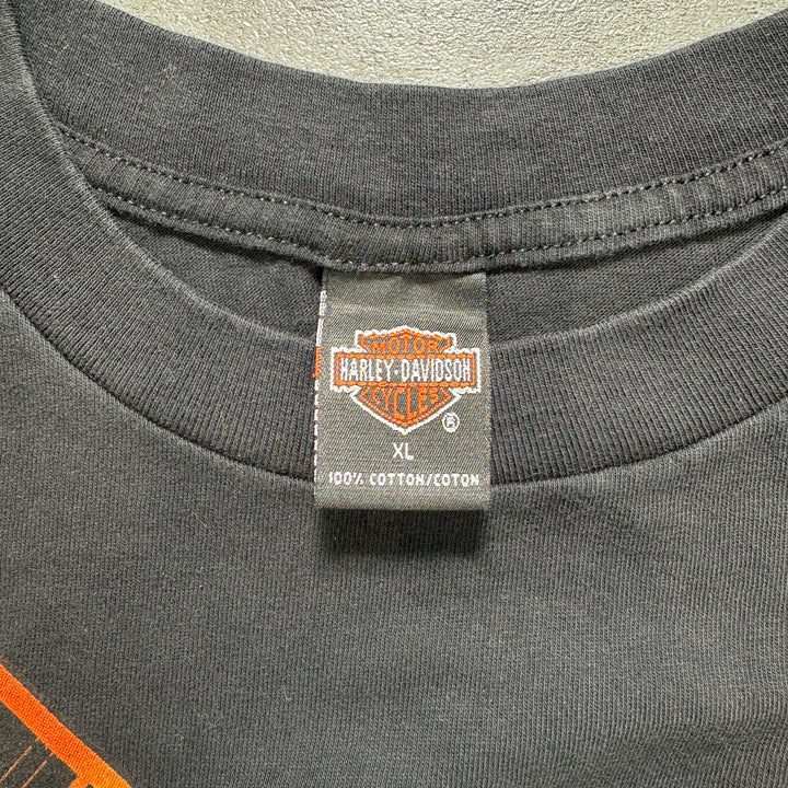 古着 USA製 99's Harley-Davidson ハーレーダビッドソン プリントTシャツ アメカジ サイズXL