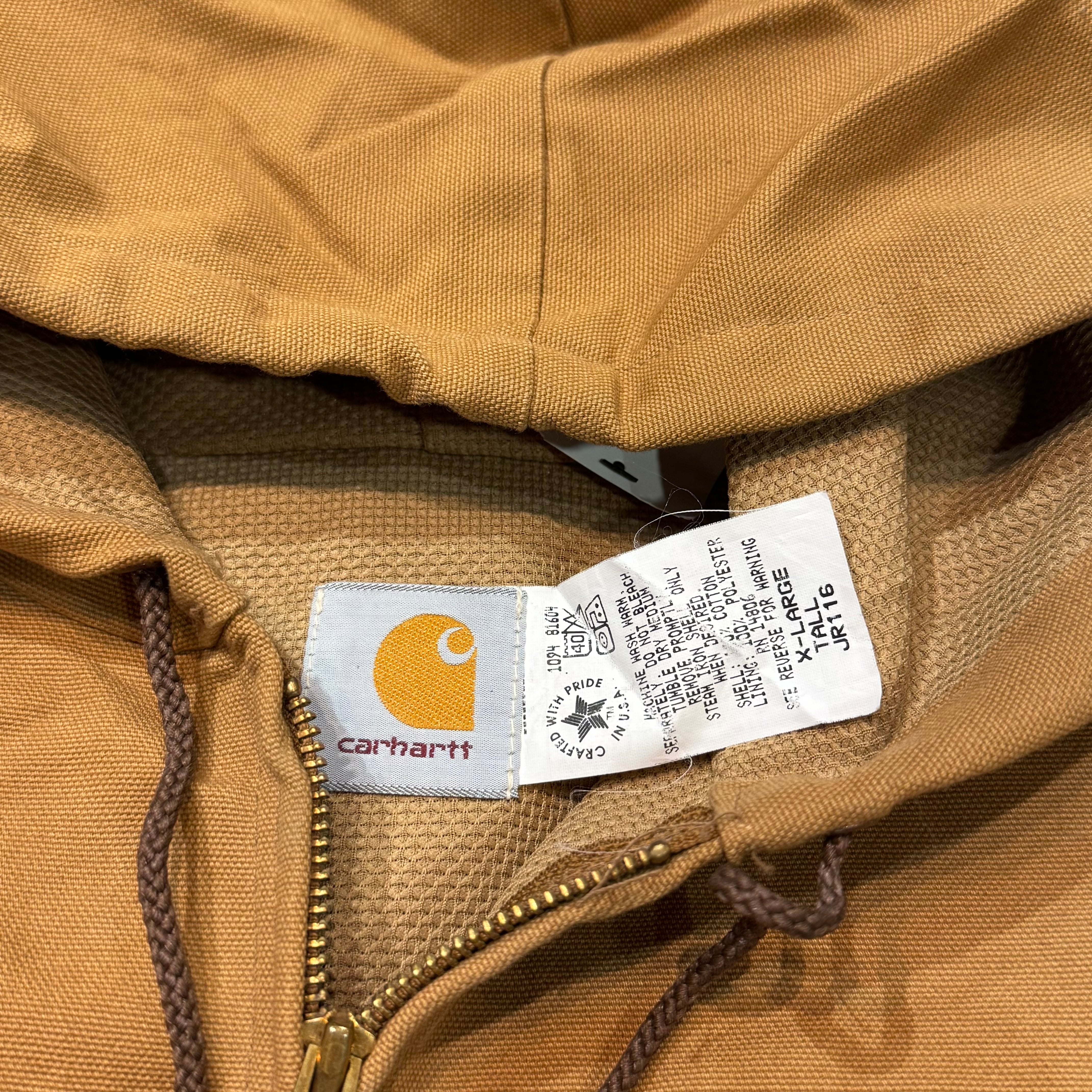 古着 USA製 80's~ Carhartt/ カーハート/ アクティブジャケット/ 企業