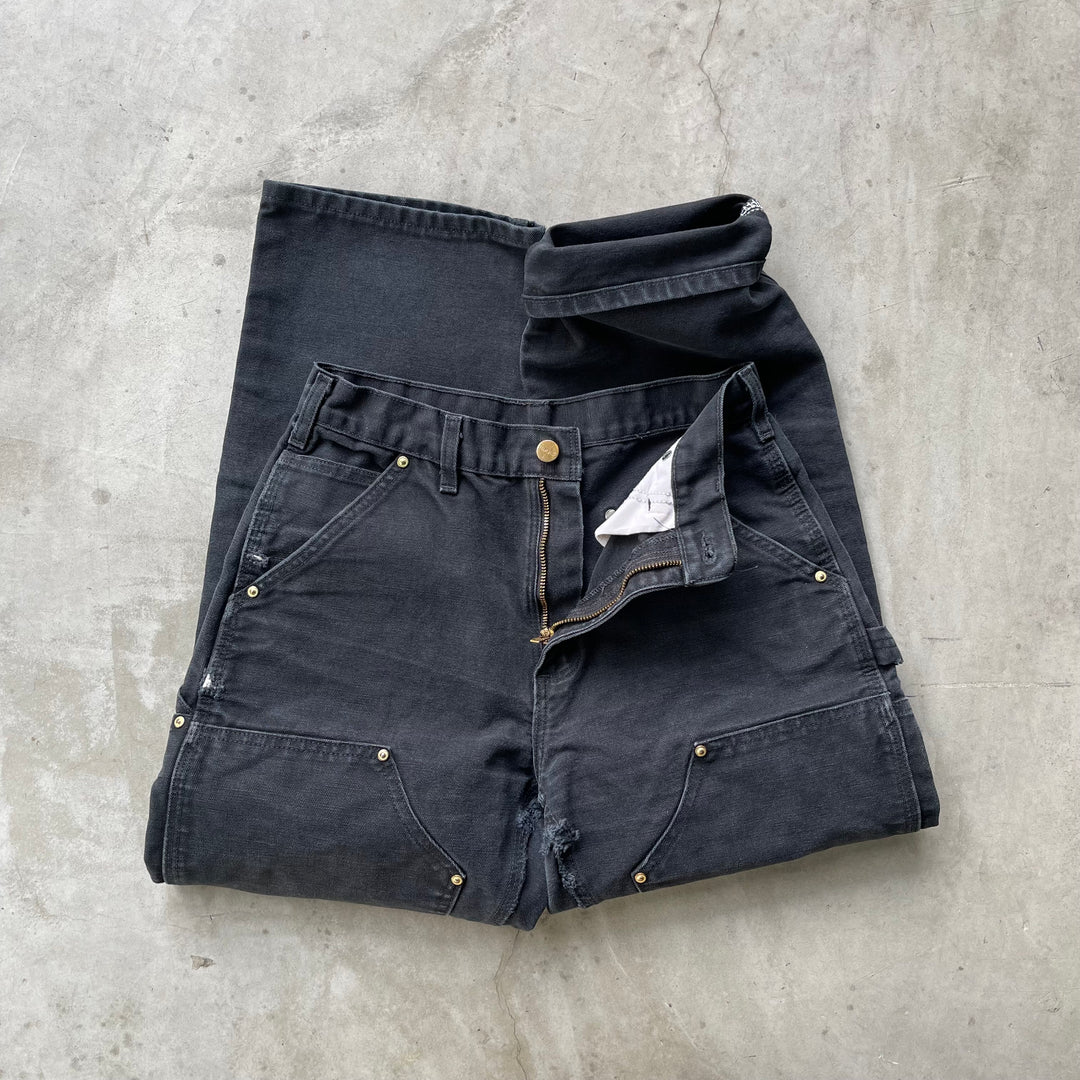 古着 Carhartt/カーハート/ダック地ペインターパンツ/ダブルニー/実寸サイズ28×28