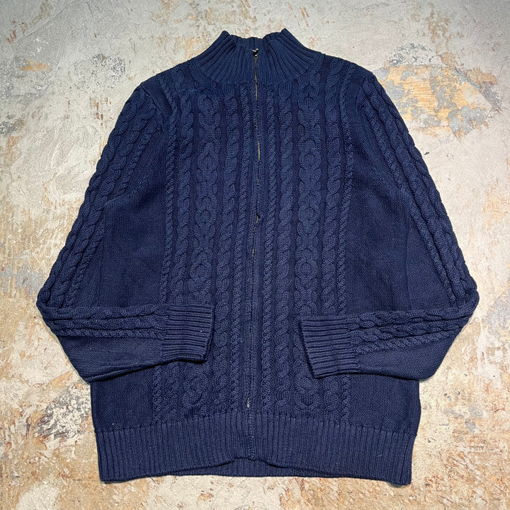 #3368 L.L.Bean/エルエルビーン/zip up knit/ジップアップニット/サイズXL相当