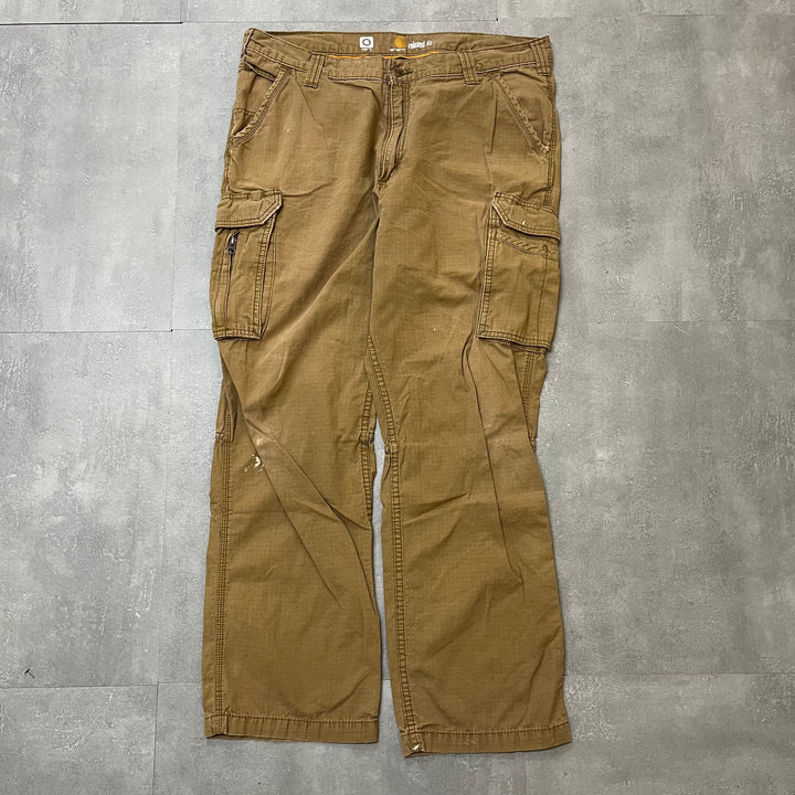 #1726 古着 Carhartt/カーハート Cargo Pants/カーゴパンツ/ relaxed fit / リップストップ / サイズ38×32