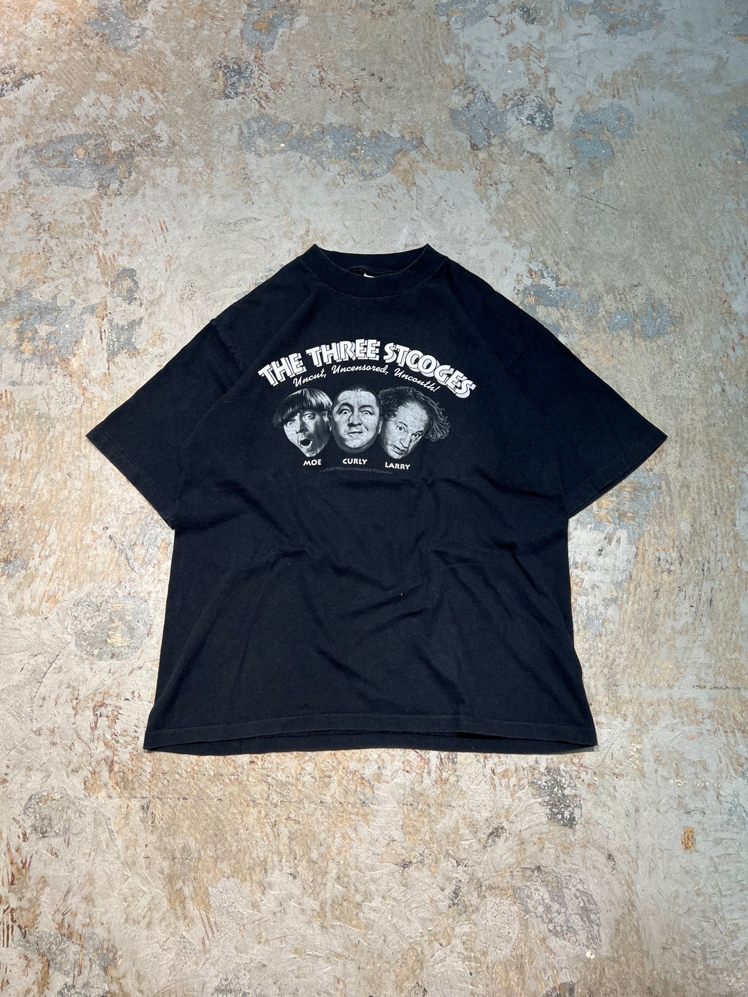 #MA146 古着 USA製 95's THE THREE STOOGES/三ばか大将 / コメディグループ/ ヴィンテージ シングルステッチ プリントTシャツ/サイズL