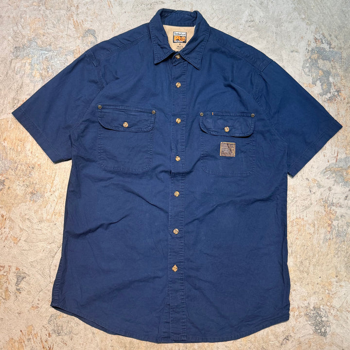 古着 TIMBERLAND/ ティンバーランド/半袖ワークシャツ/サイズM