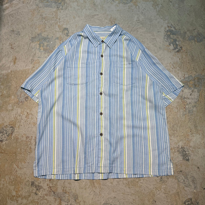 古着 TOMMY BAHAMA/トミーバハマ/半袖シャツ/シルク/サイズXL