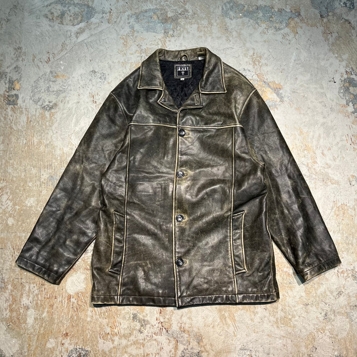 #3197 古着 Unknow/Leather Halfcoat/レザーハーフコート/サイズM