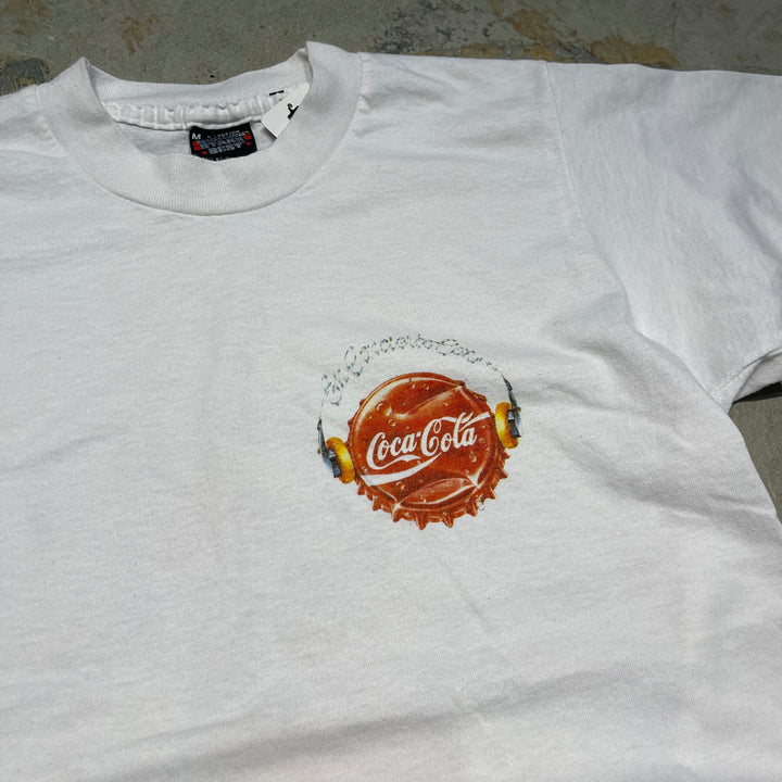 #4491 古着 90's SCREEN STARS/スクリーンスターズ/short sleeve print t-shirt Tee/半袖プリントTシャツ/コカ・コーラ/企業系/MADE IN USA/サイズM