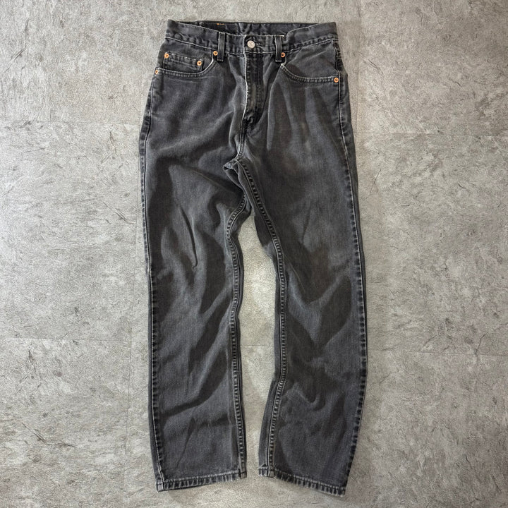 古着 Levi's リーバイス 505 ブラックデニムパンツ 実寸サイズ29×29