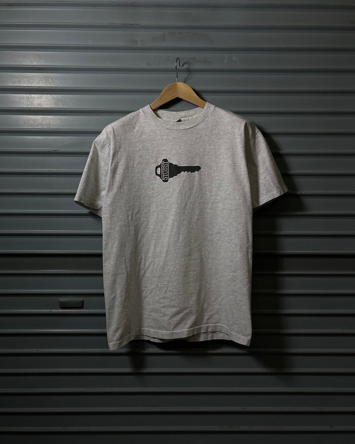 古着 USA製 90's OLD STUSSY / オールドステューシー / 白タグ / キーグラフィックTシャツ / Lサイズ