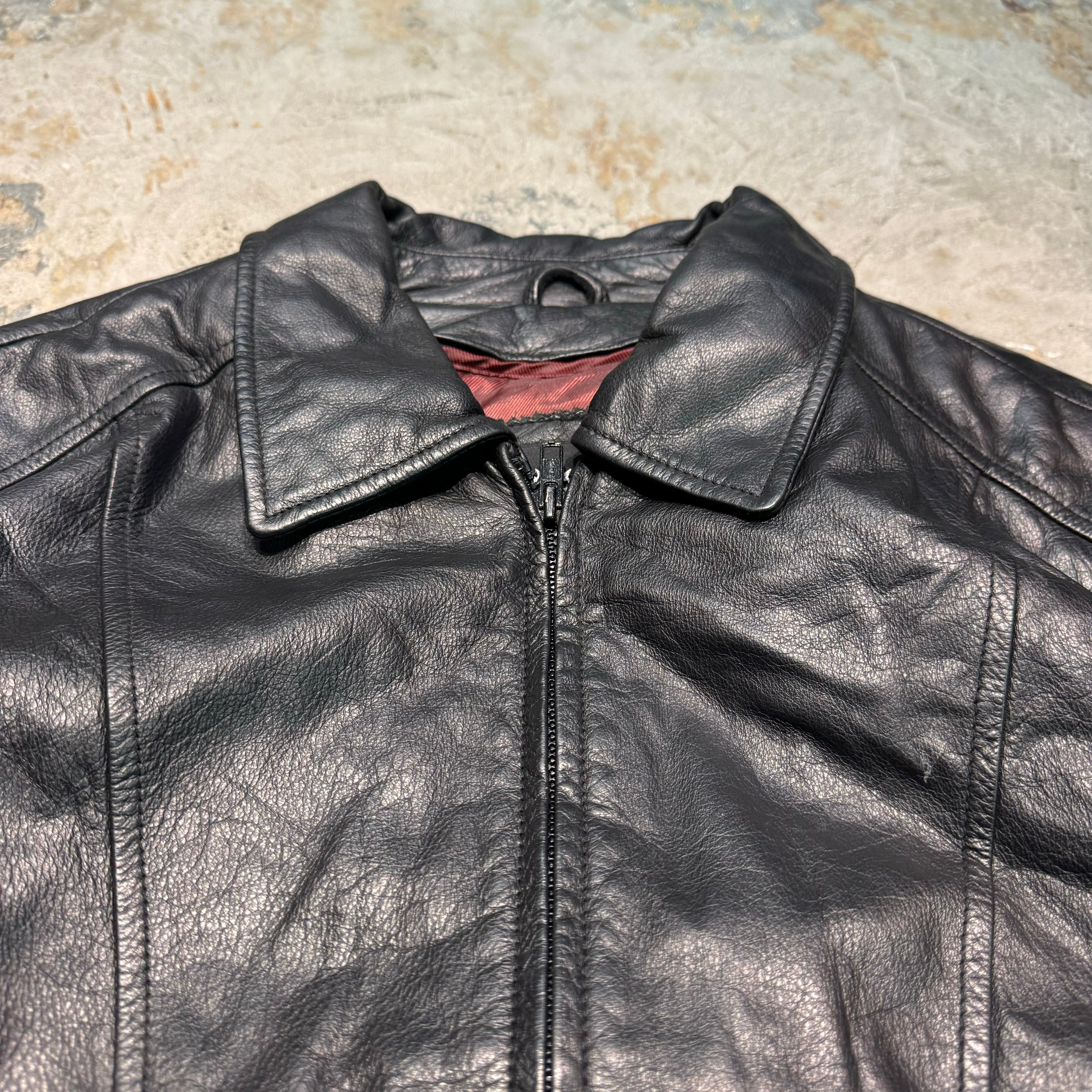 古着 WILSONS LEATHER/ ウィルソンズレザー/ ジップアップレザー
