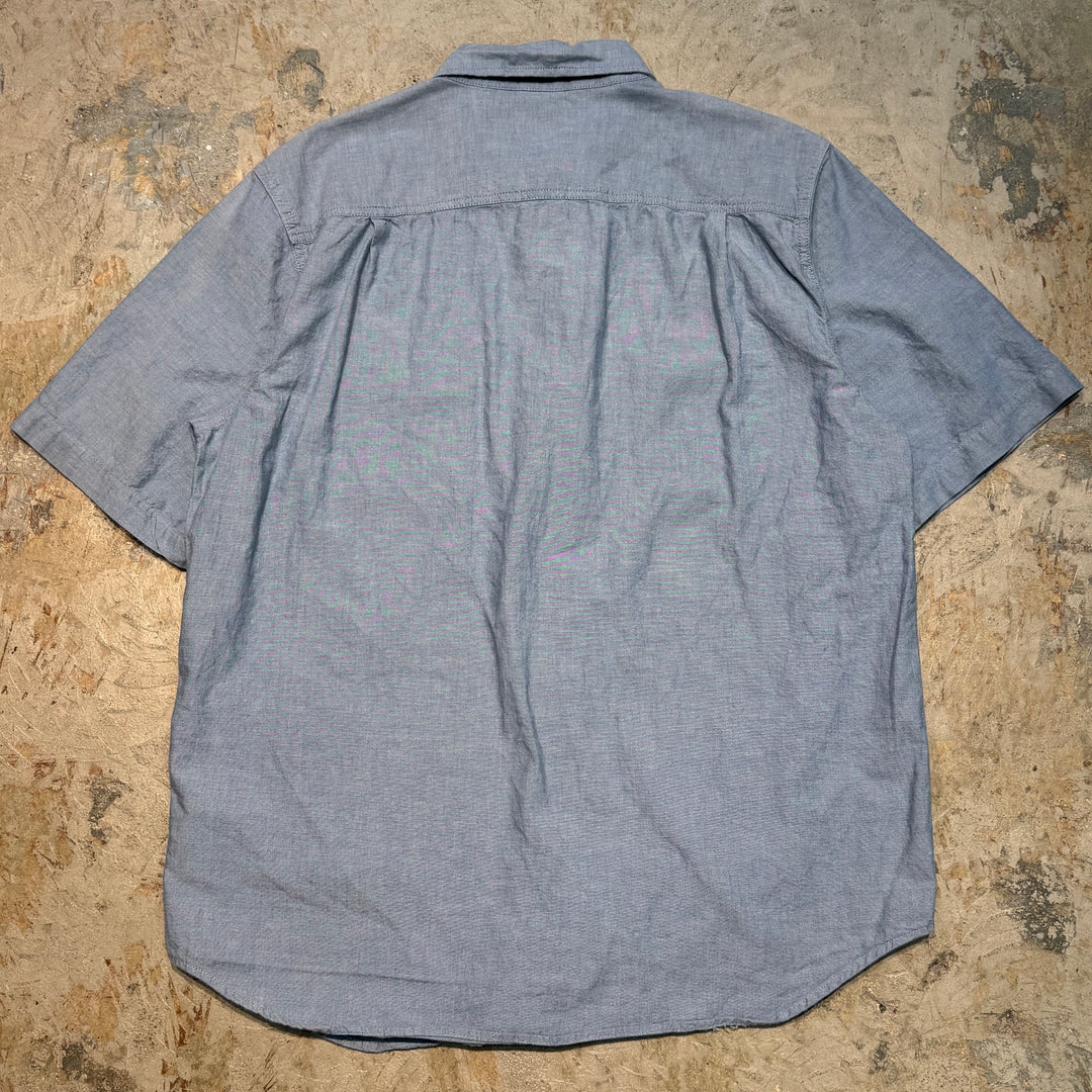 古着 carhartt/カーハート/ ボタンダウン半袖シャツ/ 無地/ サイズL