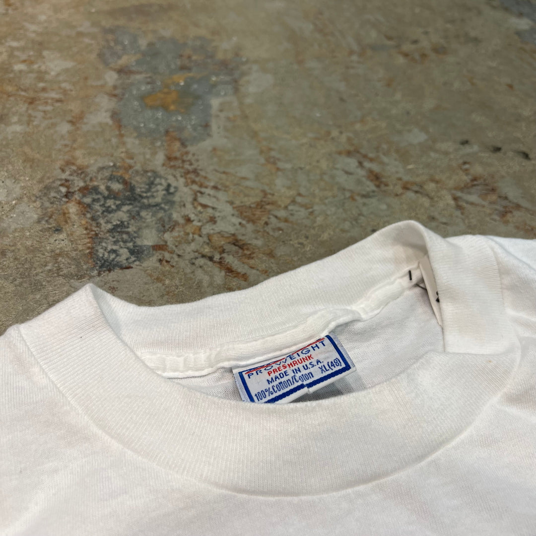 古着 USA製 なんで豚なんだ！ 自分で搾乳しに行きましょう！/ヴィンテージ シングルステッチ プリントTシャツ/サイズXL