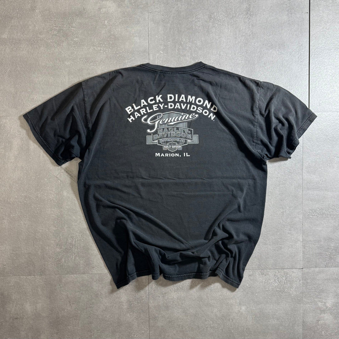 古着 Harley-Davidson ハーレーダビッドソン プリントTシャツ アメカジ サイズXL