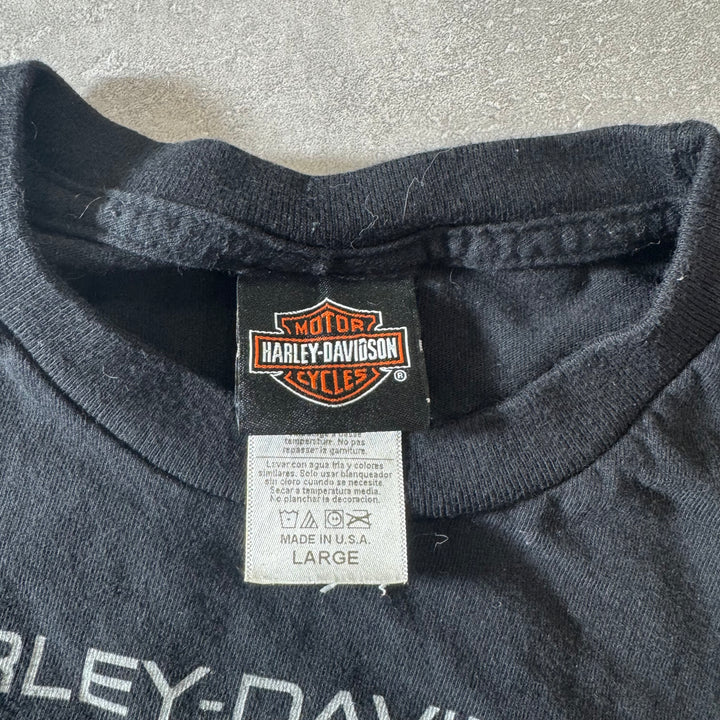 古着 USA製 Harley-Davidson ハーレーダビッドソン プリントTシャツ サイズL
