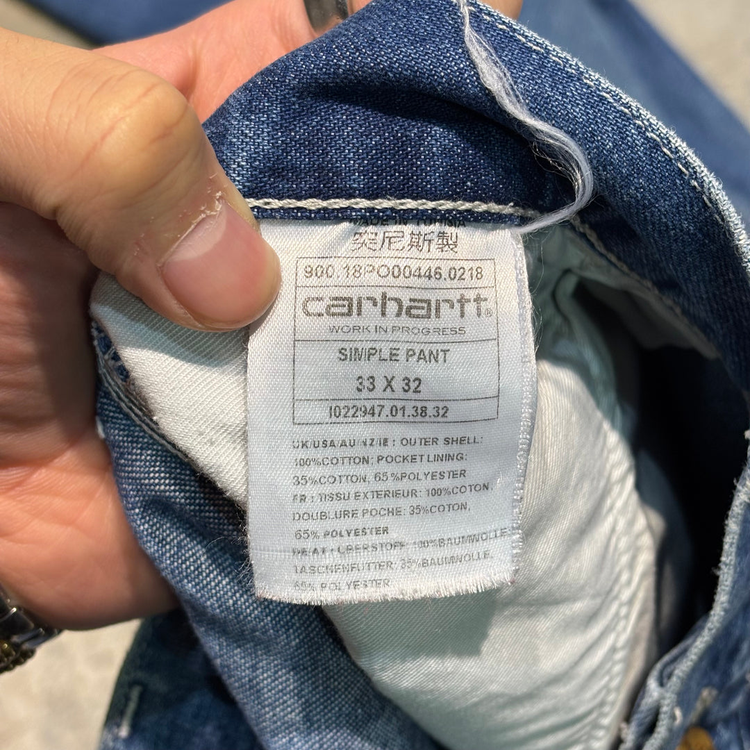 古着 Carhartt/ カーハート/ デニムペインターパンツ/ 実寸サイズ34×29
