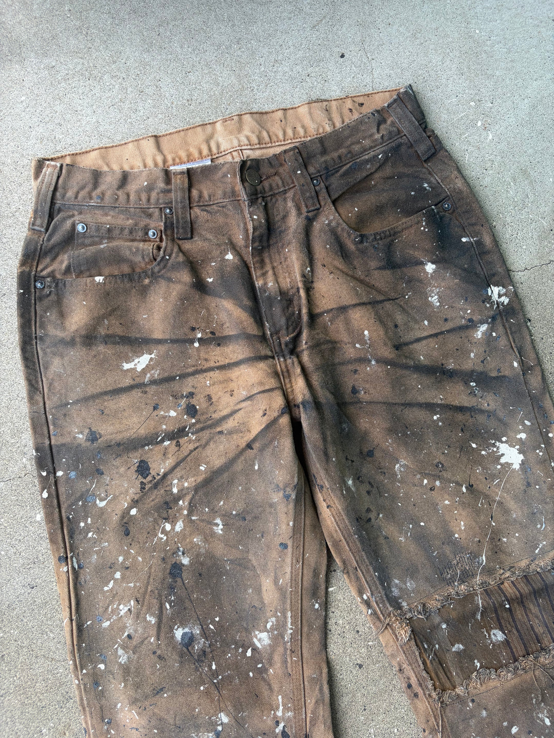 Carhartt Black Faded Duck Painter Pants W30 L30