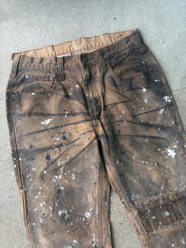 Carhartt Black Faded Duck Painter Pants W30 L30