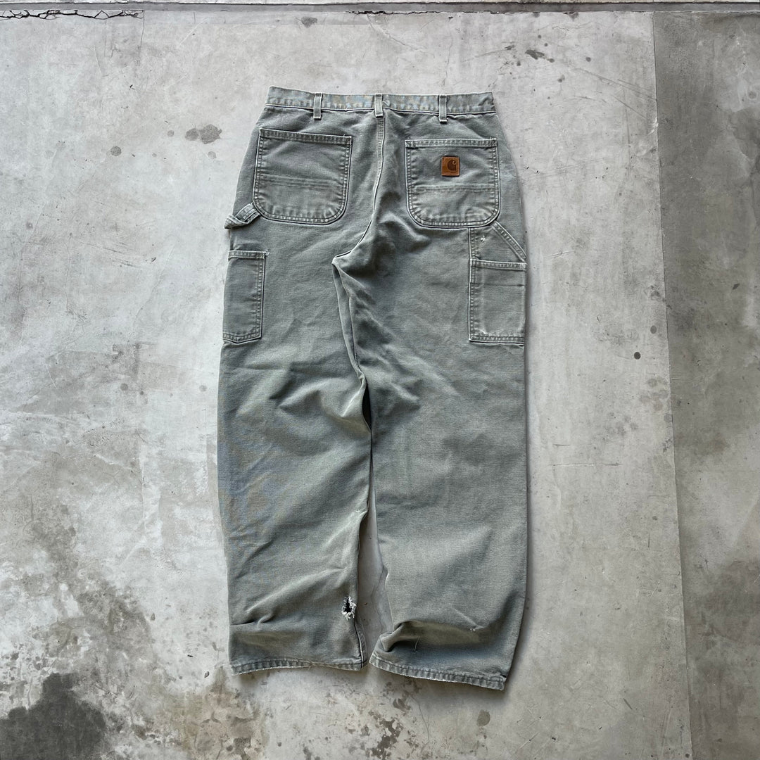 古着 Carhartt/カーハート/ダック地ペインターパンツ/実寸サイズ34×32