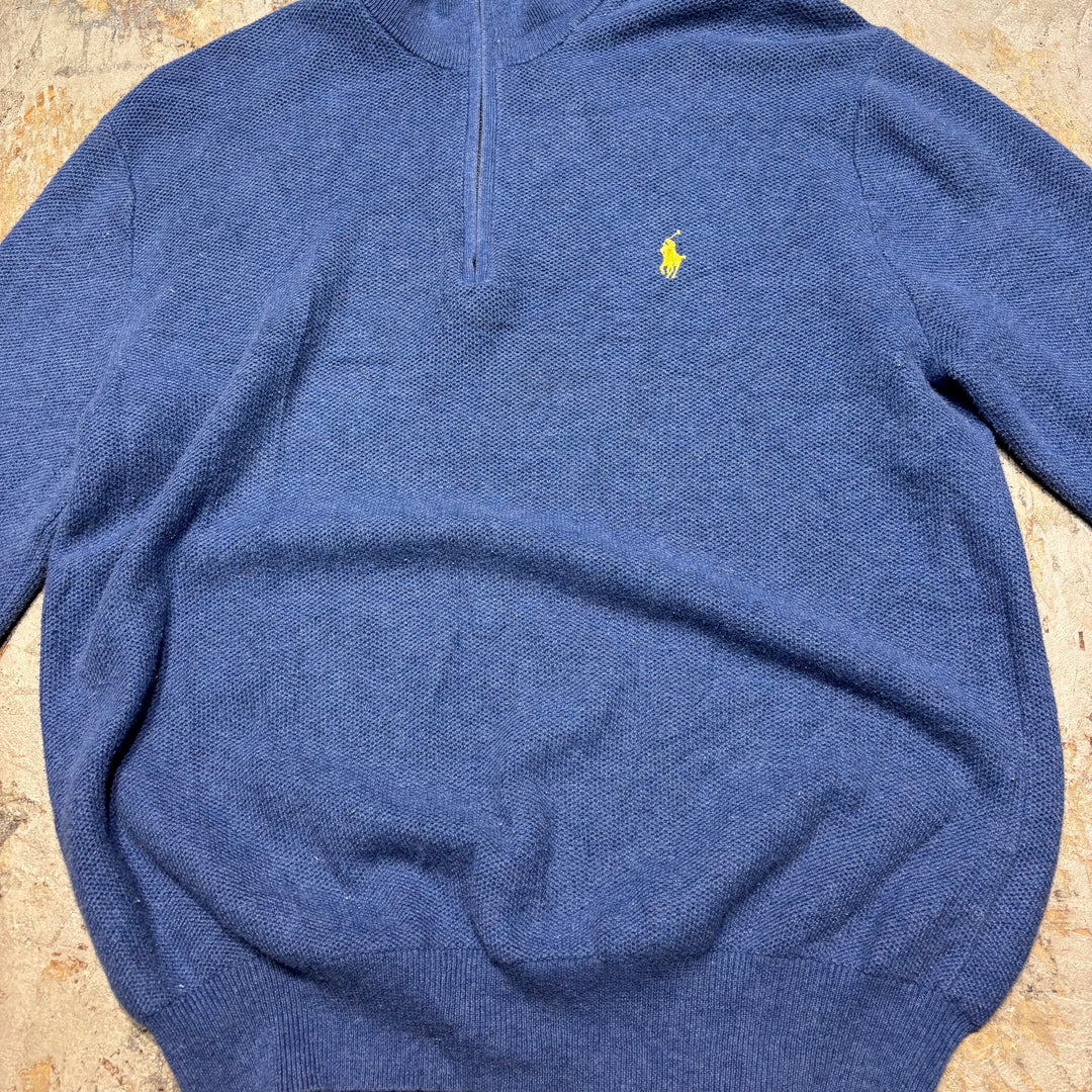 古着 POLO by Ralph Lauren/ ポロ バイ ラルフローレン/ ハーフジップニットセーター/ サイズM