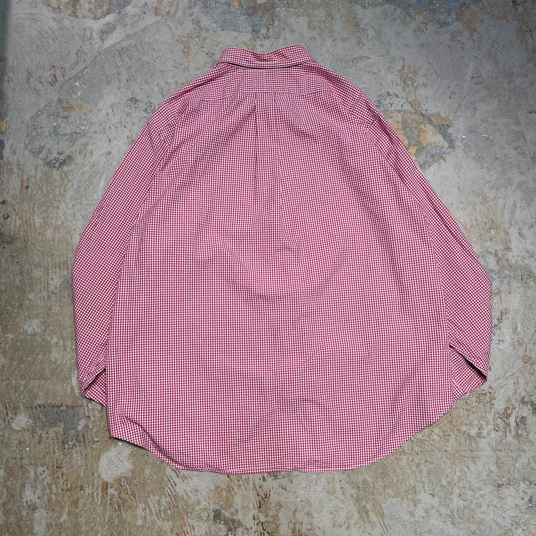 #4333 Ralph Lauren/ラルフローレン L/S B.D Shirts/ボタンダウンシャツ/CLASSIC FIT/ギンガムチェック/サイズ18/XXL