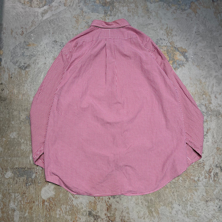 #4333 Ralph Lauren/ラルフローレン L/S B.D Shirts/ボタンダウンシャツ/CLASSIC FIT/ギンガムチェック/サイズ18/XXL