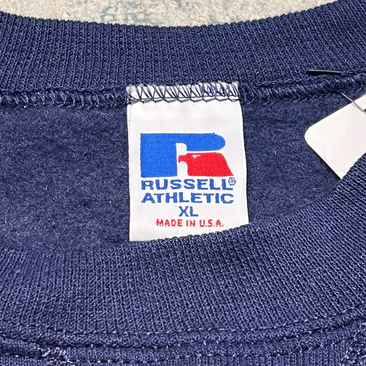 古着 USA製 90's RUSSELL /ラッセル/ブランククルーネックスウェット/無地/サイズXL