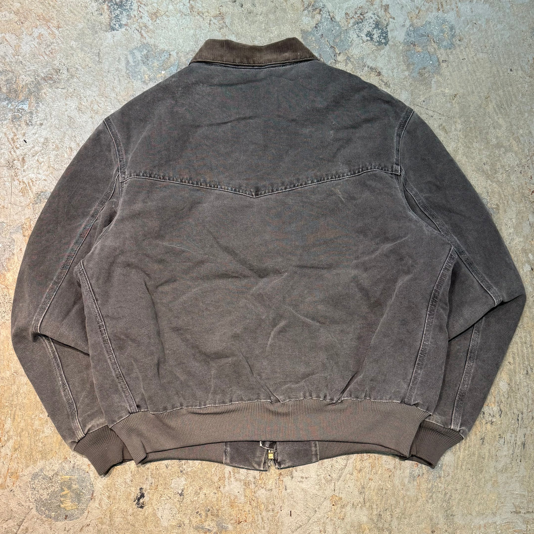 古着 Carhartt/ カーハート/ サンタフェジャケット/ ダック地/ 裏地キルティング/ 襟コーデュロイ/ サイズM相当