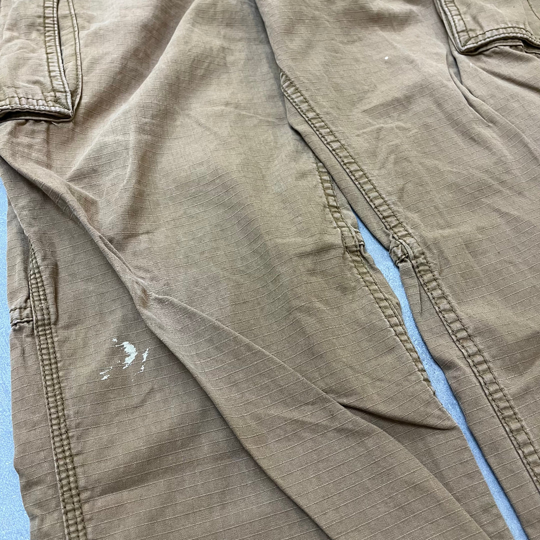#1726 古着 Carhartt/カーハート Cargo Pants/カーゴパンツ/ relaxed fit / リップストップ / サイズ38×32