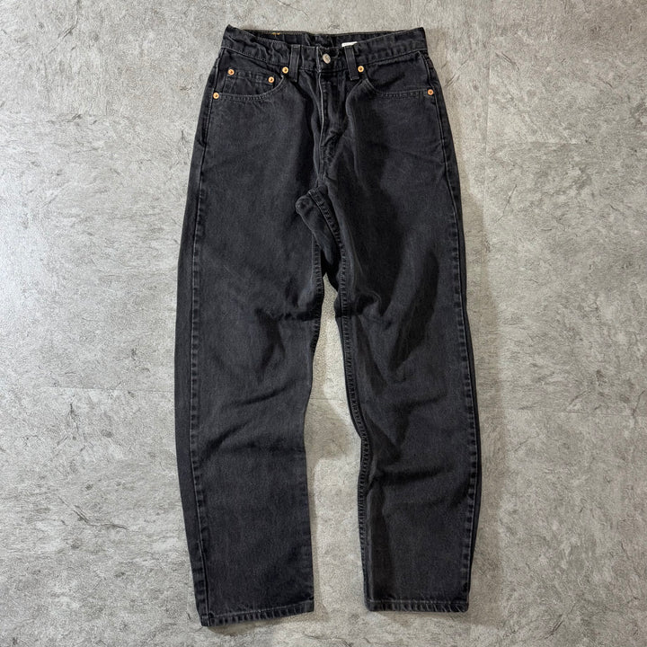 古着 Levi's 00s リーバイス ブラックデニムパンツ 550 実寸サイズ29×29