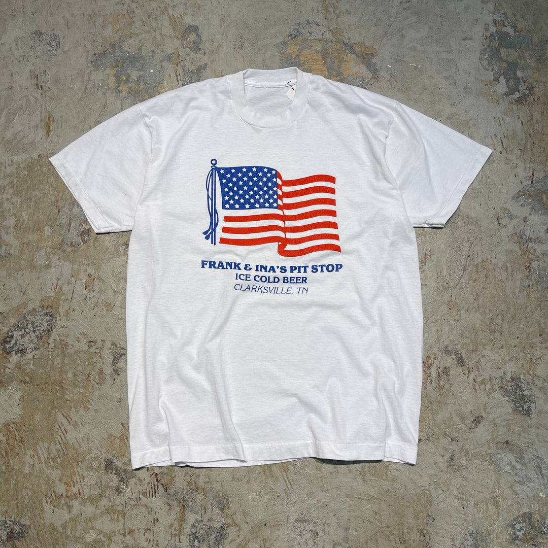 古着 USAVINTAGE / USA国旗 /企業系 / ヴィンテージ シングルステッチ プリントTシャツ / サイズL相当