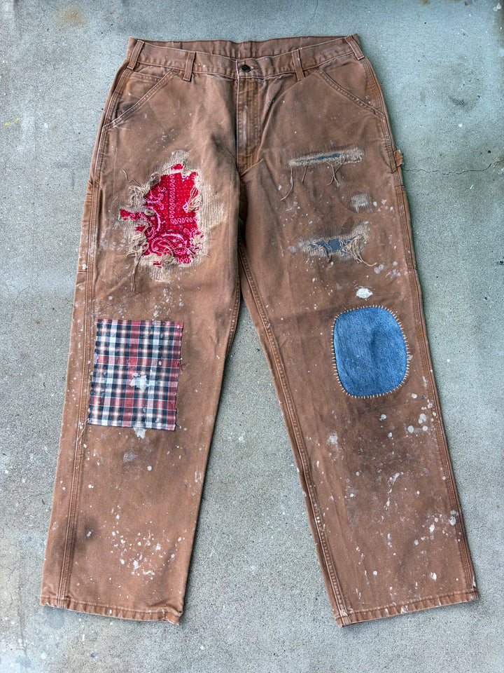 Carhartt Sashiko Patchwork Duck Painter Pants W36 L32