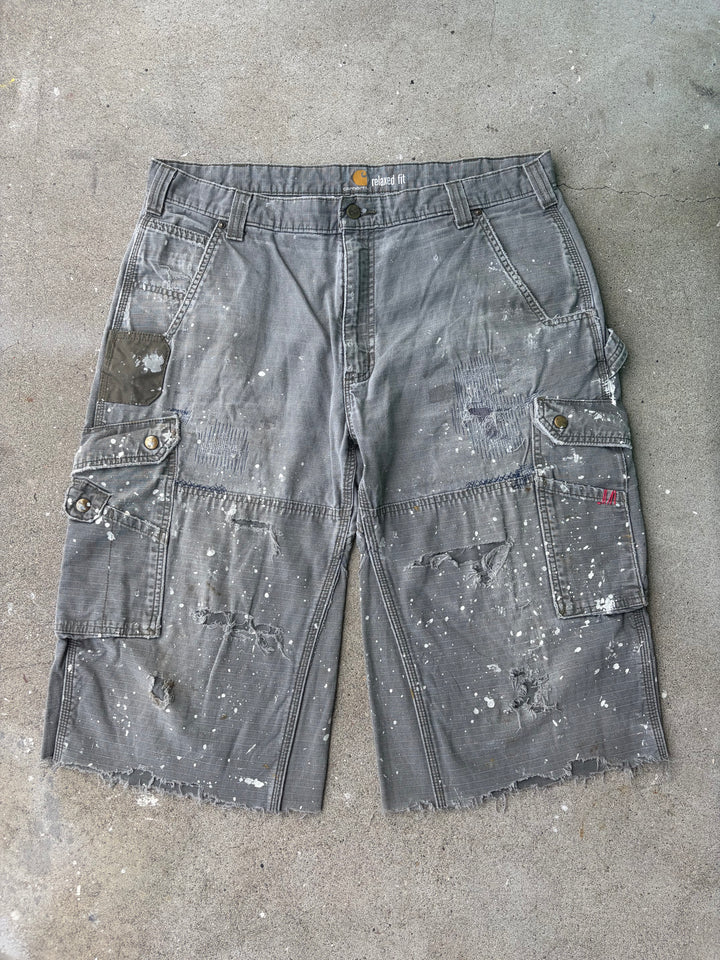 Carhartt Distressed Baggy Cargo Shorts W38