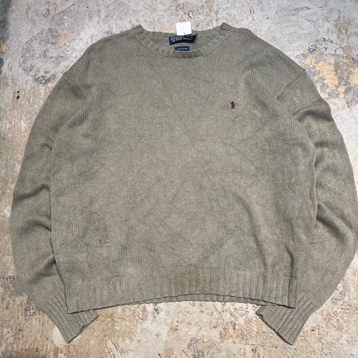 古着 POLO by Ralph Lauren/ ポロラルフローレン/  クルーネックニットセーター/ サイズXL