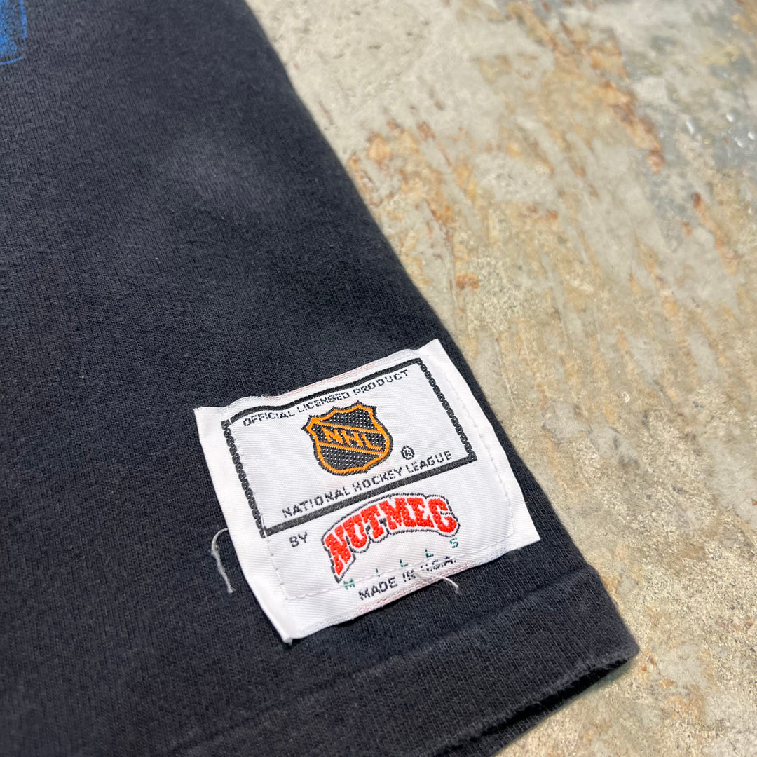 古着 USA製 91's NHL/ ロサンゼルス･キングス / アイスホッケー / ヴィンテージ シングルステッチ プリントTシャツ/サイズM