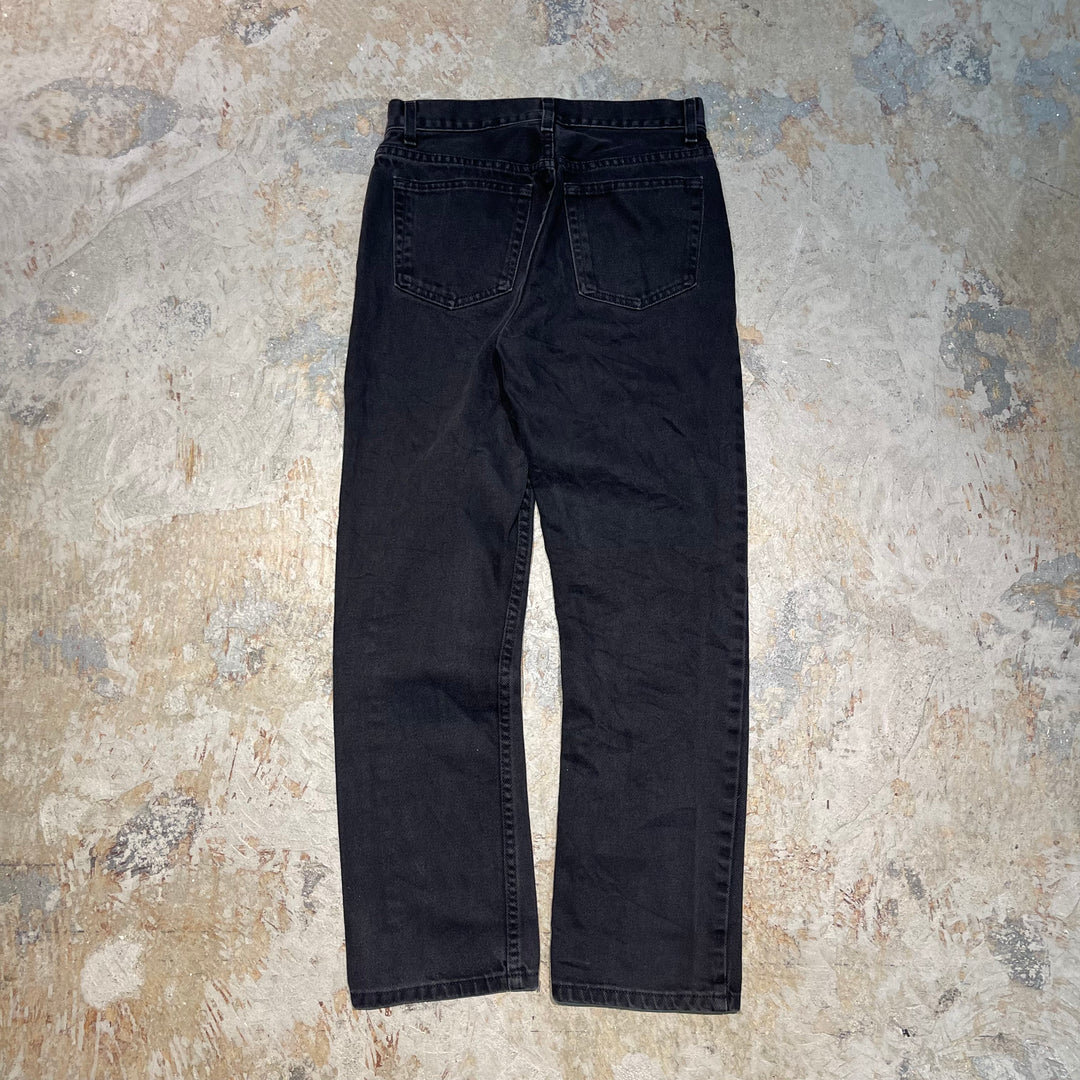 #4773 古着 GEORGE/ジョージ/Black denim pants/ブラックデニムパンツ/regular fit/サイズ29×30