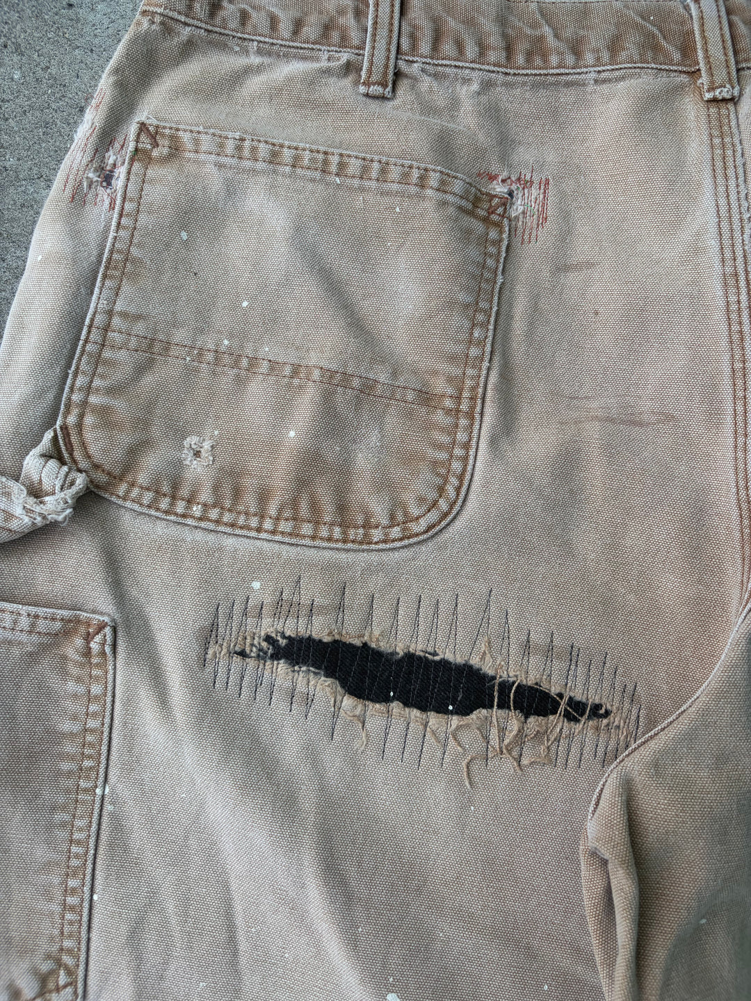 Carhartt Distressed Duck Painter Pants W37 L27