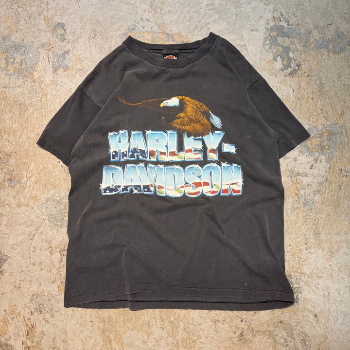 古着 USA製 90's Harley-Davidson/ハーレーダビッドソン/ プリントTシャツ/ サイズL