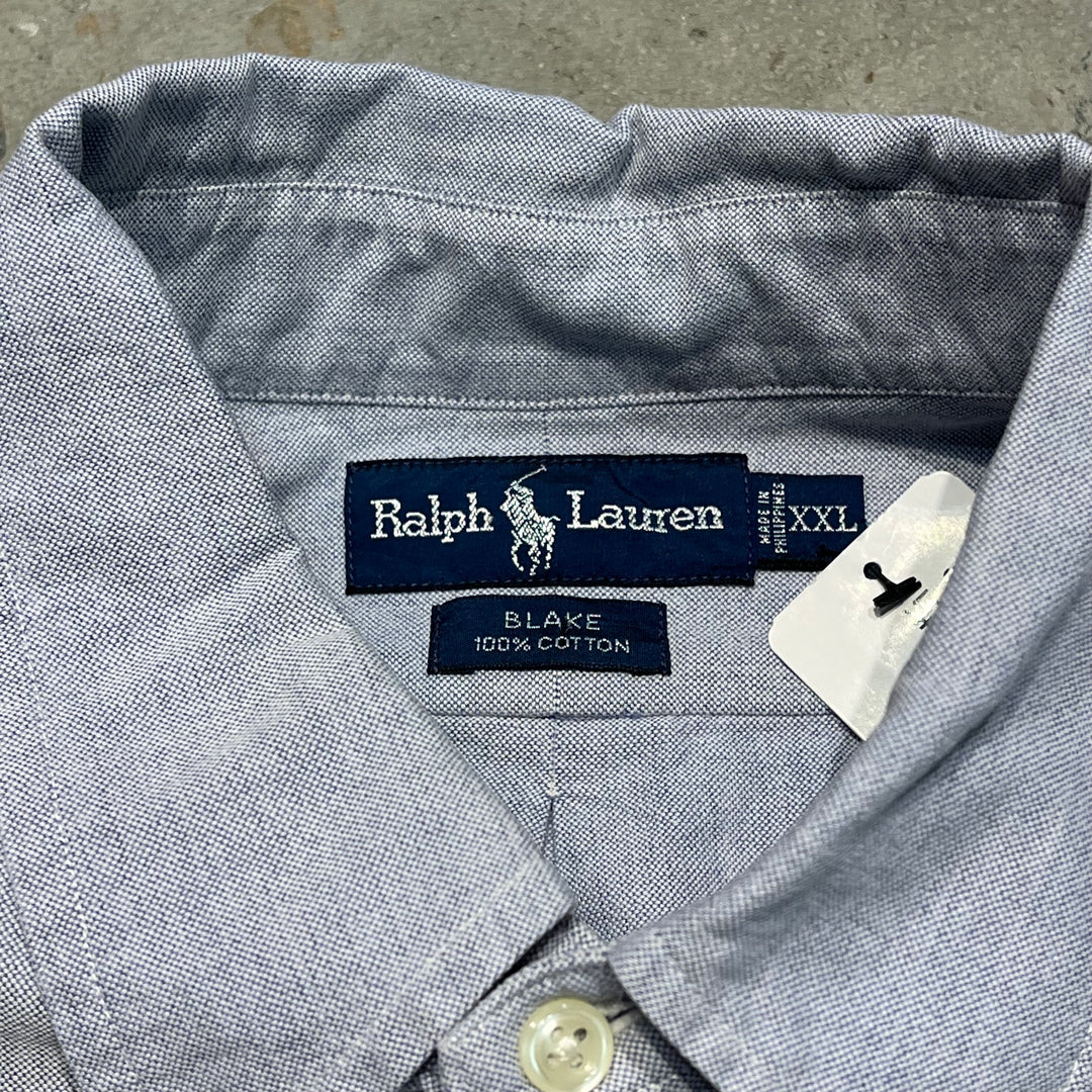 #4386 古着　Ralph Lauren/ラルフローレン/Long Sleeve Button Down Shirt/長袖ボタンダウンシャツ/BLAKE/ブレイク/サイズXXL