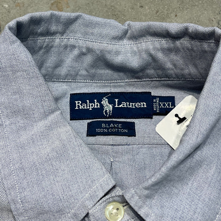 #4386 古着　Ralph Lauren/ラルフローレン/Long Sleeve Button Down Shirt/長袖ボタンダウンシャツ/BLAKE/ブレイク/サイズXXL