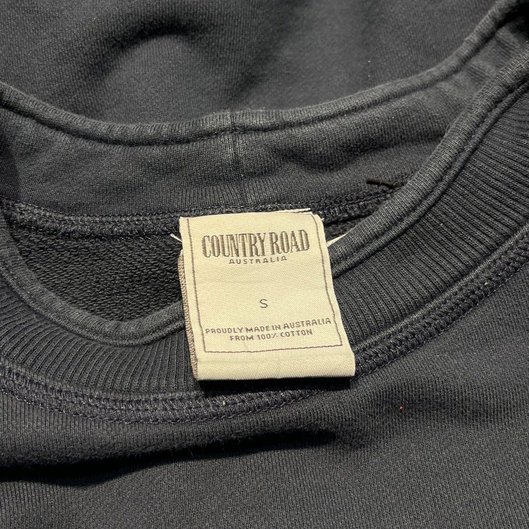 #4118 古着 Unknow/Crew Neck Print Sweat/クルーネックプリントスウェット/COUNTRY ROAD AUSTRA/サイズS