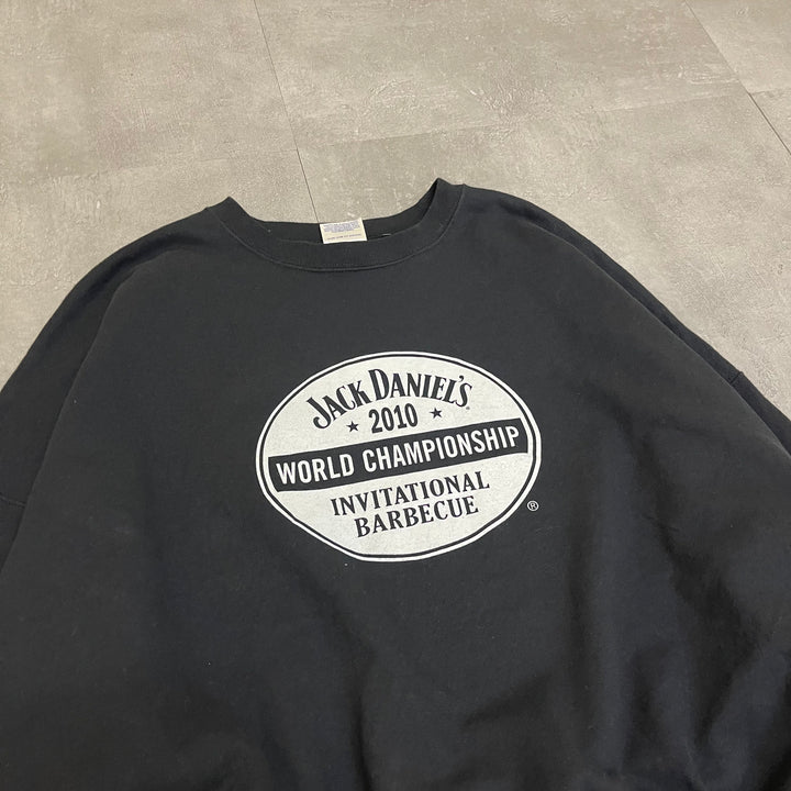 ＃1999 古着 Hanes/ヘインズ/Crewneck Sweatshirts/クルーネックスウェット/JACK DANIEL'S/ジャックダニエル/サイズ2XL相当