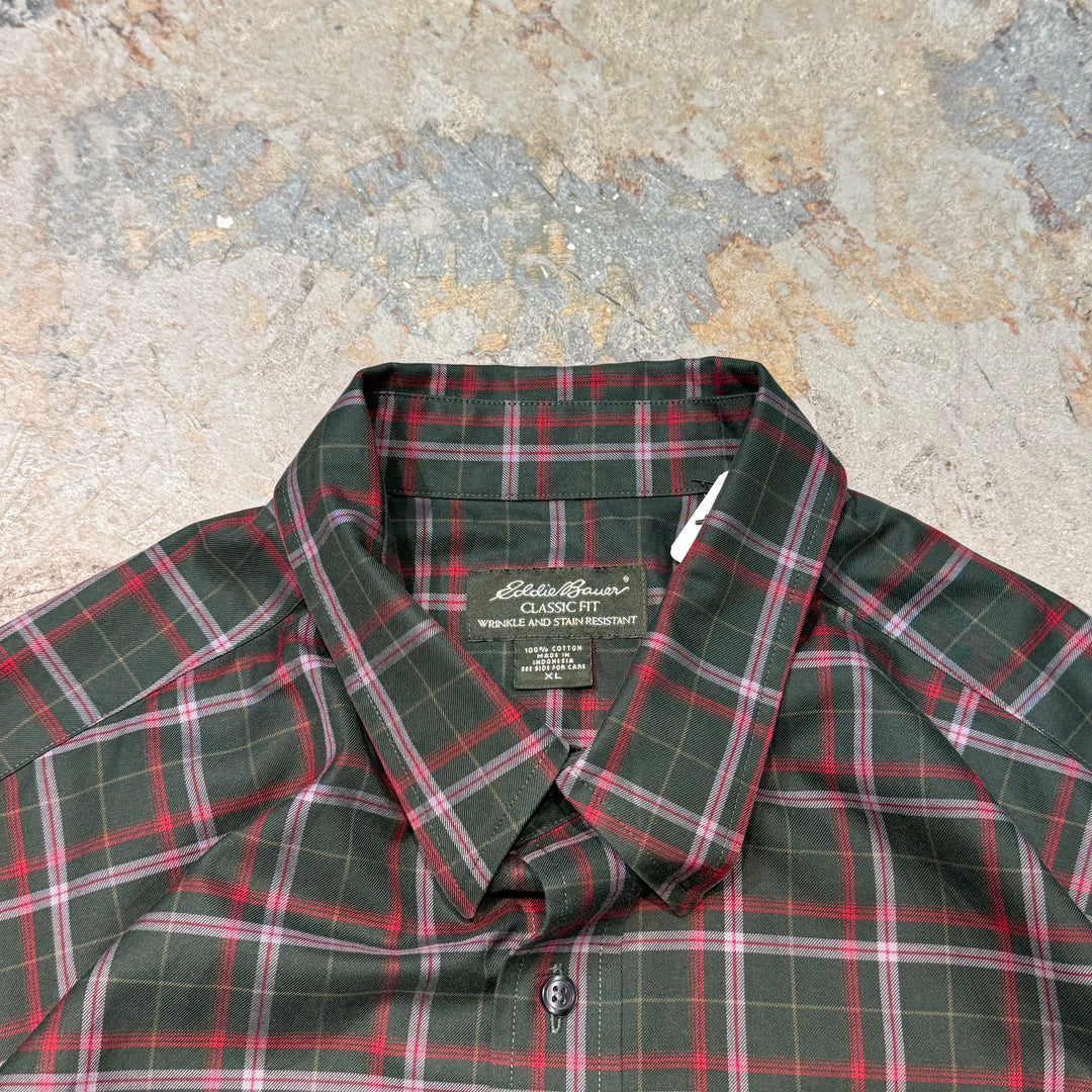 古着 Eddie Bauer/ エディー･バウアー/ 長袖シャツ/ チェック柄/ サイズXL