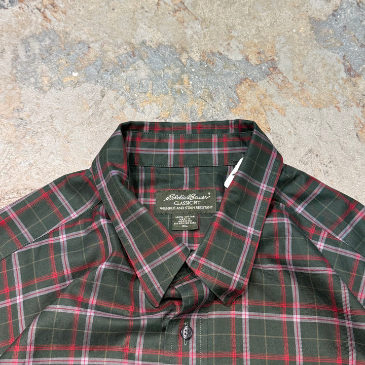 古着 Eddie Bauer/ エディー･バウアー/ 長袖シャツ/ チェック柄/ サイズXL