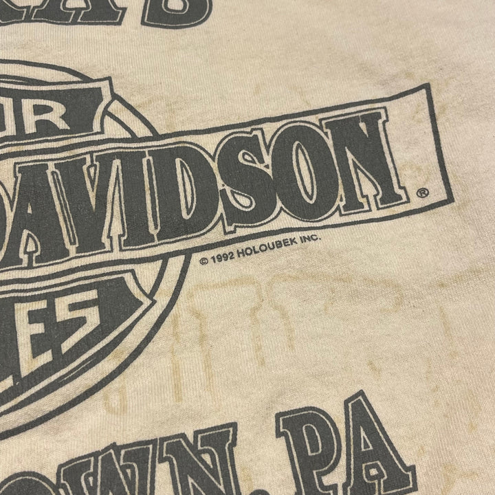 古着 94's USA製 Harley-Davidson/ハーレー ダビッドソン / ZEPKA'S / ペンシルバニア州 ジョンズタウン ストア / ロングTシャツ / サイズXL