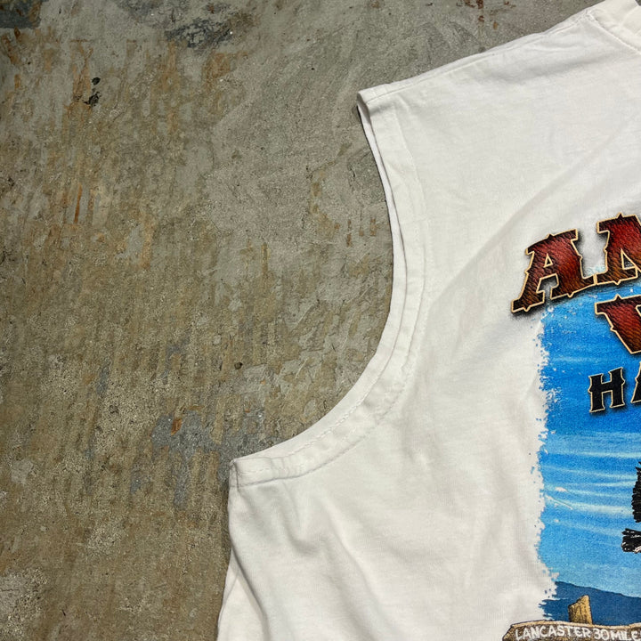 #4792 古着 HARLEY-DAVIDSON/ハーレーダビッドソン/ノースリーブプリントTシャツ/サイズL