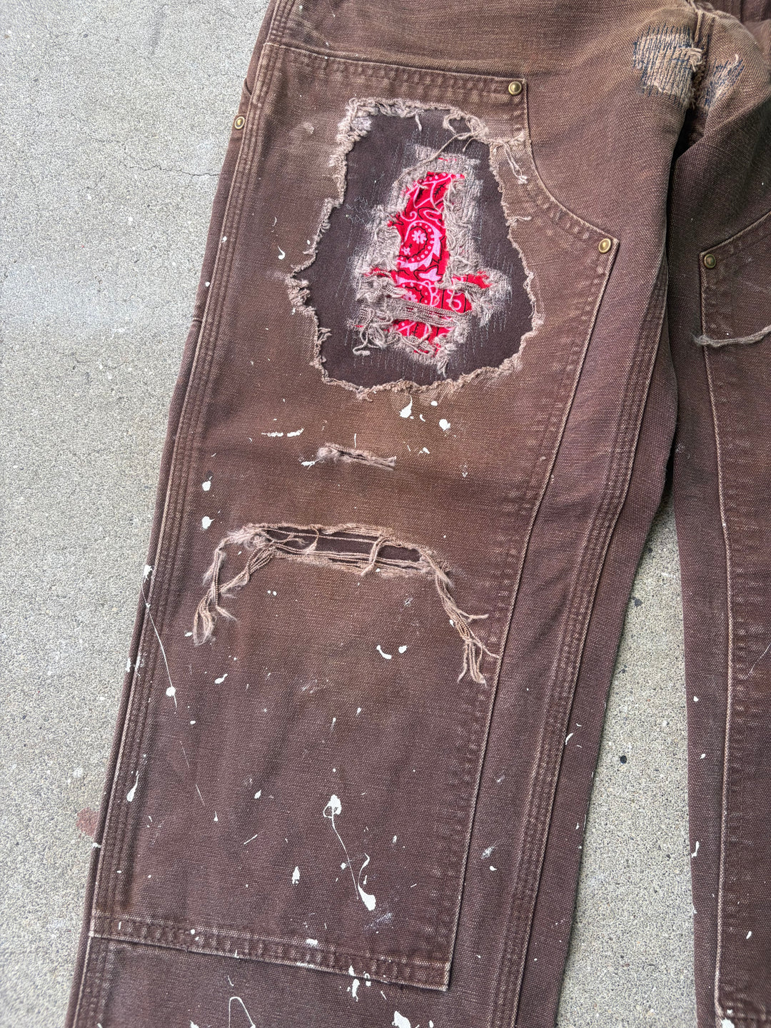 Carhartt Distressed Double Knee Pants W32 L32